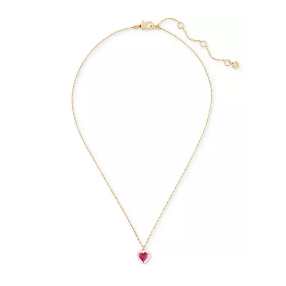 Kate Spade NWT red heart necklace